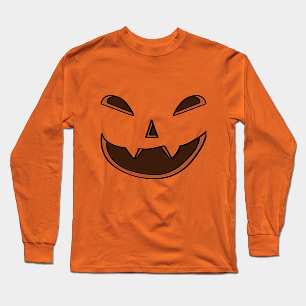 jack-o-lantern Long Sleeve T-Shirt by Ashe Cloud